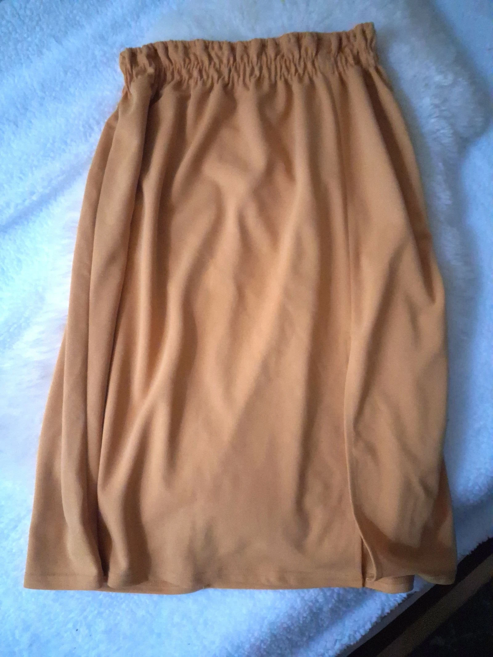 Light mustard-colored skirt size 42 – photo 6